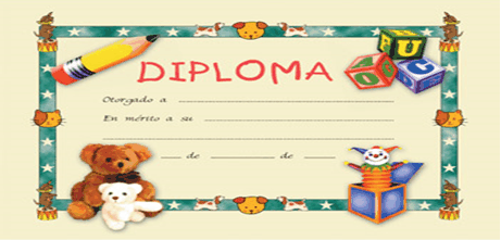 Diploma para niño - Imagui