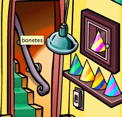 ... una seccion donde estan todos los gorros de cumpleanos de club penguin