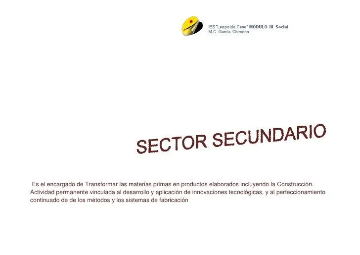 Sector Secundario