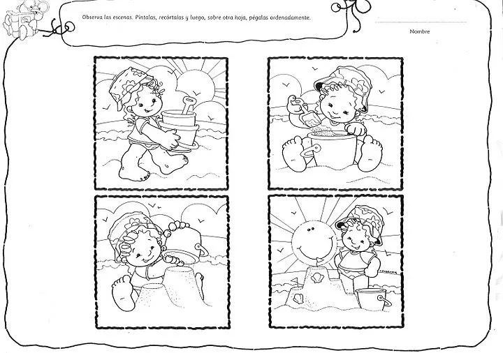 Secuencias de cuentos para colorear para niños - Imagui