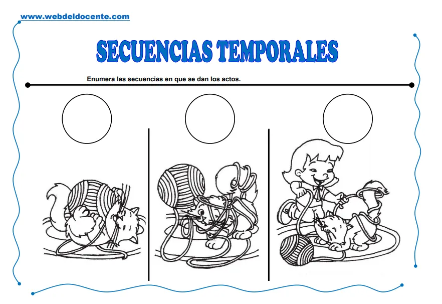 Secuencias temporales para niños de 4 años | Maestra de Inicial