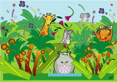 Dibujos animados sobre los ecosistema selva - Imagui