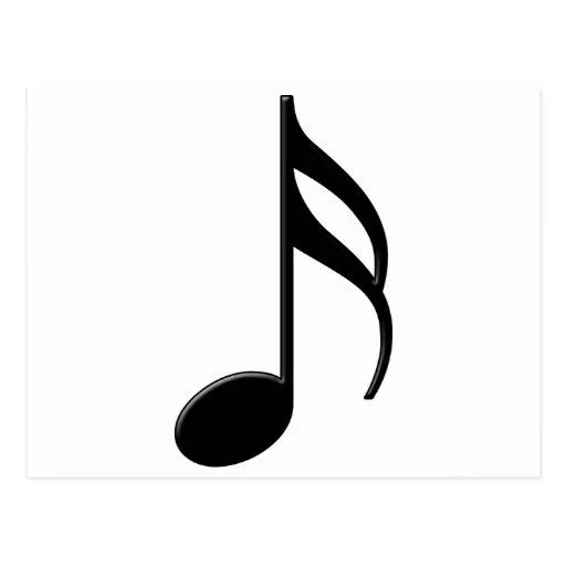Semiquaver - símbolo de música de la décimosexta n postal de Zazzle. Semiquaver - símbolo de música de la décimosexta n postal de Zazzle.