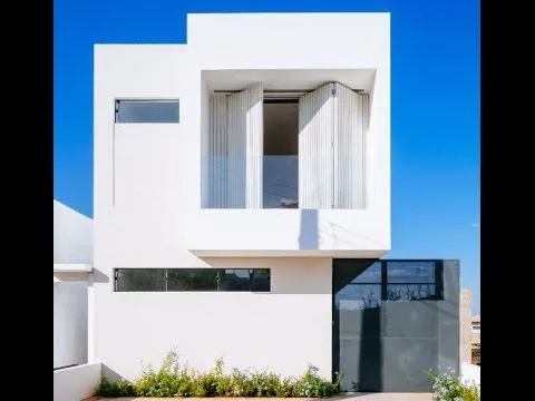 Sencilla casa de dos pisos con planos y diseño interior - YouTube