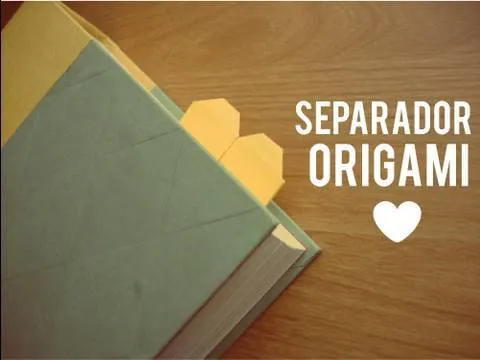 Separador de corazon // Origami - YouTube
