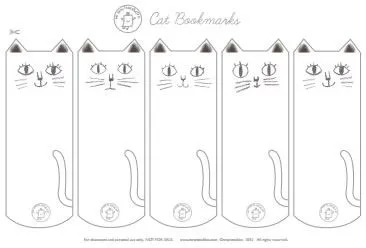 Un separador para libros muy gatuno - Guía de MANUALIDADES Un separador para libros muy gatuno - Guía de MANUALIDADES