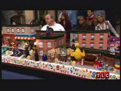 Sesame Street 40 Year Anniversary Cake Boss Cookie Monster - YouTube