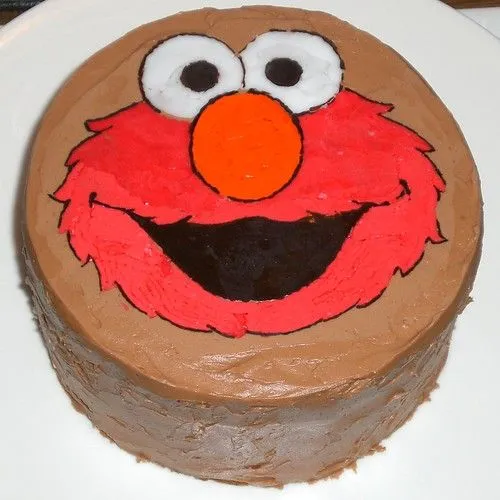 Sesame Street Elmo Birthday Cake & Cupcake Ideas