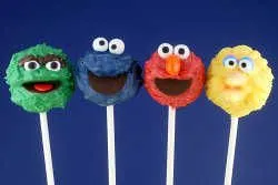 Sésamo también pueden ser decorados en estos dulces cakepops. Elmo ...