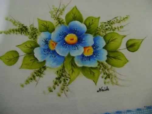 Sessão Pintura em Tecido - Flores | Ateliê da Mamy