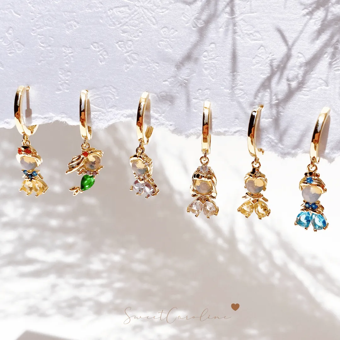 Set aretes Princesas Disney – SweetCarolineJWL Set aretes Princesas Disney – SweetCarolineJWL