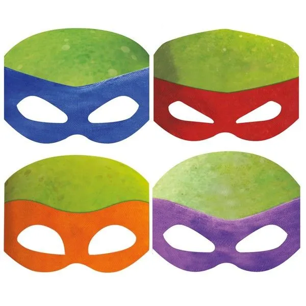 Set de máscaras de las Tortugas Ninja Las Tortugas Ninja ...