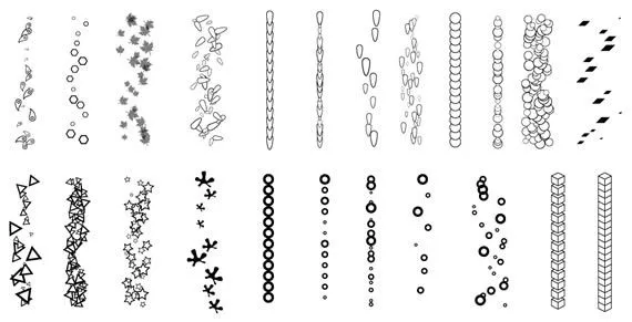 Sets de brushes para Illustrator - Kabytes