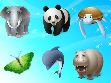 sets de impresionantes animales en vector | Diseño, ilustraciones ... sets de impresionantes animales en vector | Diseño, ilustraciones ...