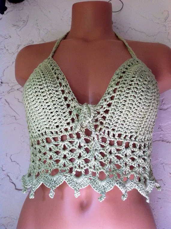 Sexy Crochet Halter top Pattern in PDF.. by ErenaCrochetStudio ...