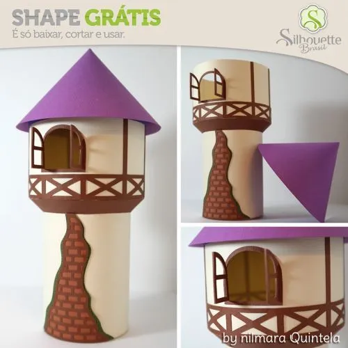 Shape da semana 34 Silhouette Brasil - Torre da Rapunzel ...