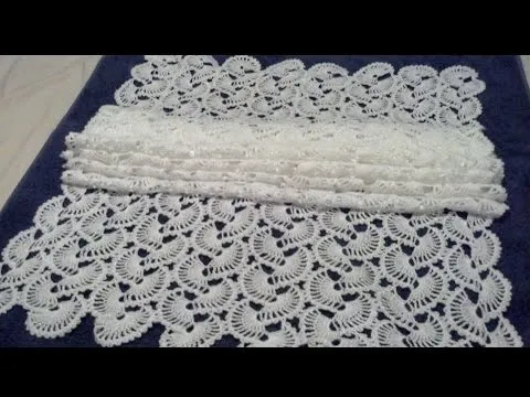 Shawl de Abanicos Crochet parte 1 de 2 - YouTube
