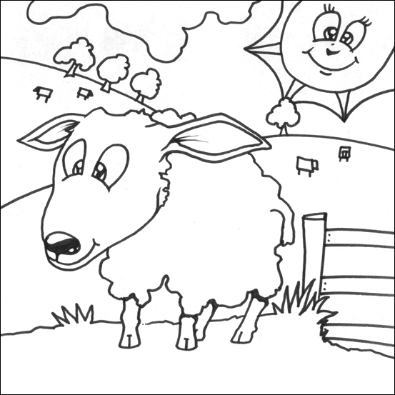Sheep Coloring Picture