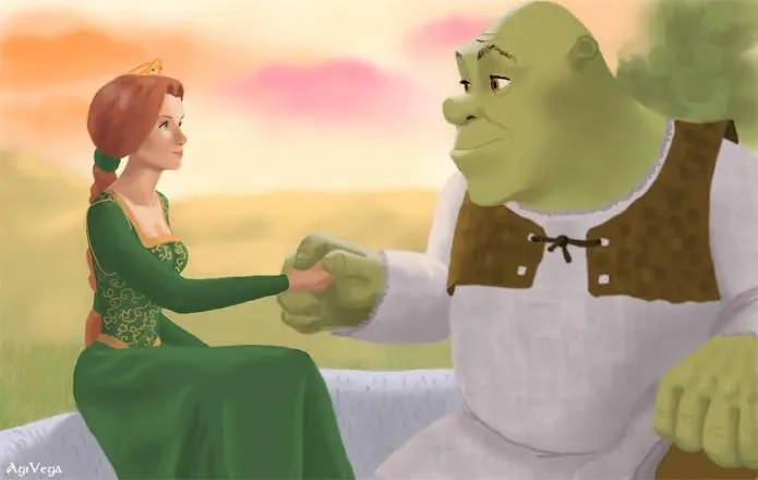 Shrek and Fiona by AgiVega on deviantART