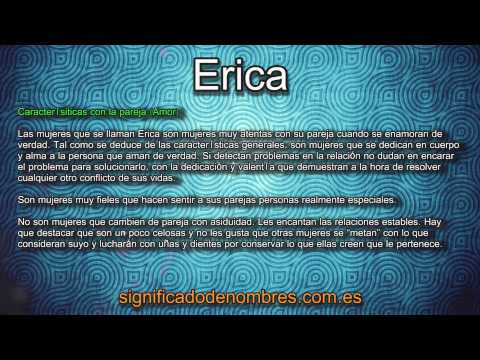 Significado de Erica - YouTube