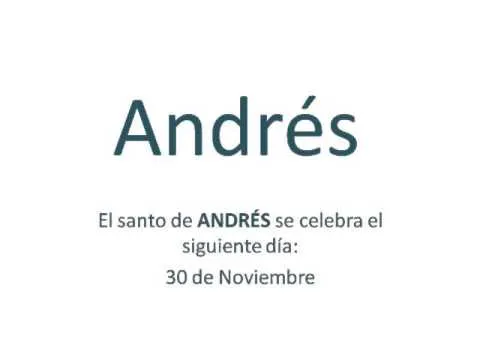Significado y origen del nombre Andres - YouTube