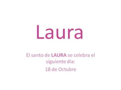 Significado y origen del nombre Laura - YouTube