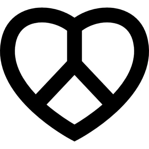 Amor y símbolo de la paz | Descargar Iconos gratis