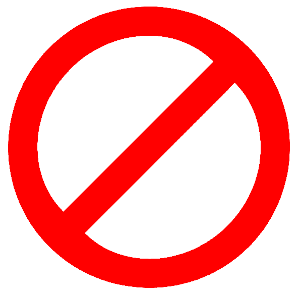 Signo de prohibido PNG - Imagui