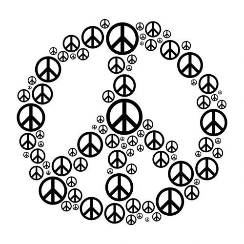 Simbolo de la paz para pintar - Imagui