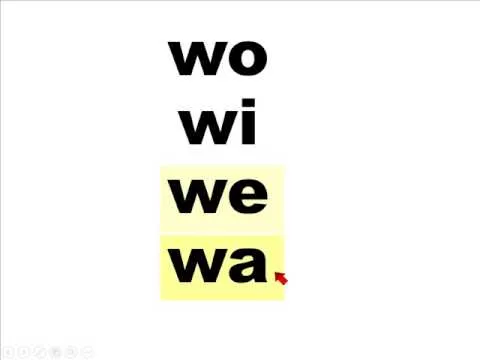 Silabas wa, we, wi, wo - YouTube