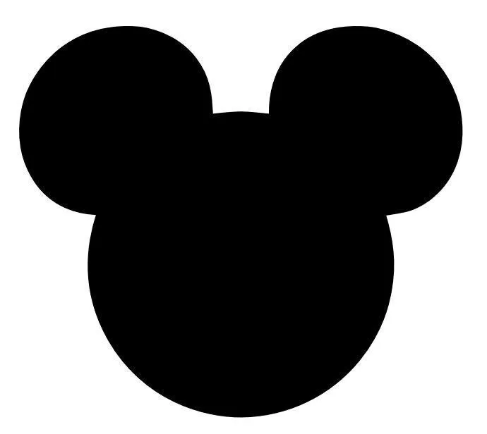 Mickey Mouse Head Silhouette - Quoteko.