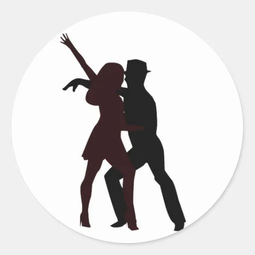 Silueta de los bailarines de la salsa etiquetas de Zazzle. Silueta de los bailarines de la salsa etiquetas de Zazzle.