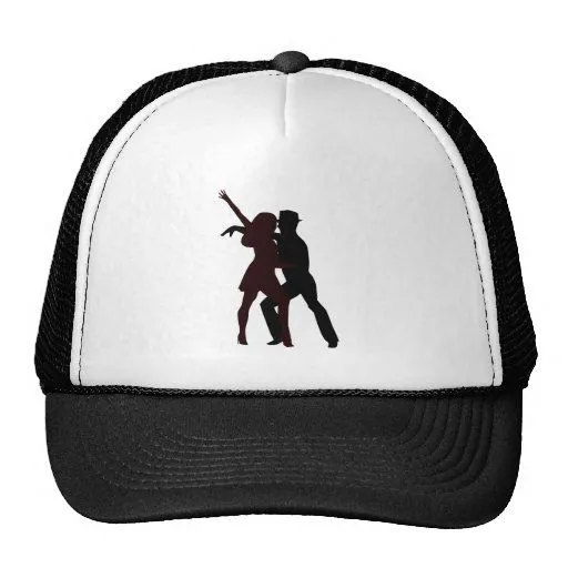 Silueta de los bailarines de la salsa gorro de camionero de Zazzle. Silueta de los bailarines de la salsa gorro de camionero de Zazzle.