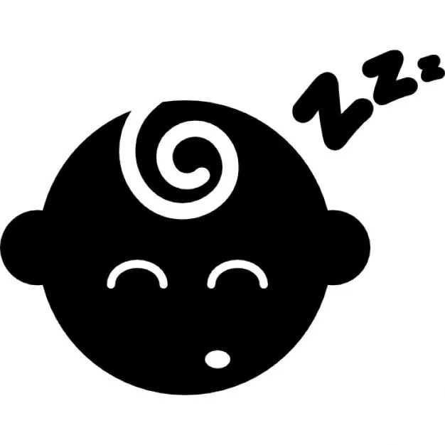 Silueta del bebé para dormir | Descargar Iconos gratis