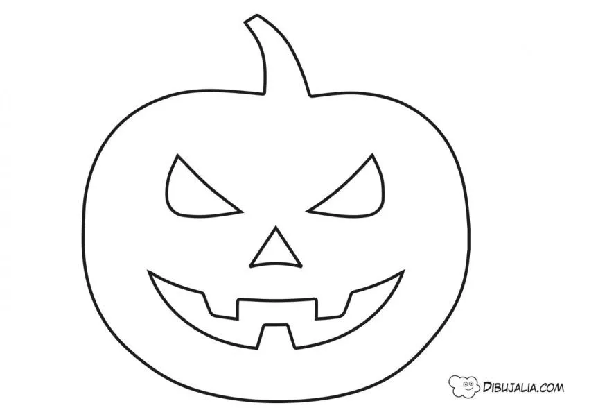 Silueta de calabaza de halloween - Dibujo #279 - Dibujalia - Dibujos para  Colorear y Recursos Educativos