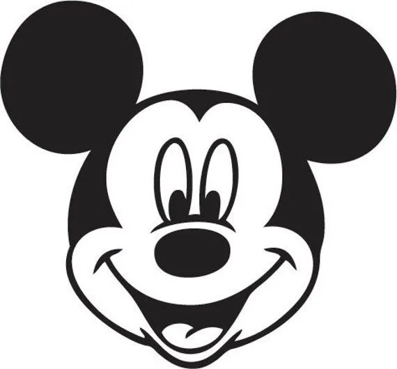 Silueta cara de Mickey Mouse - Imagui