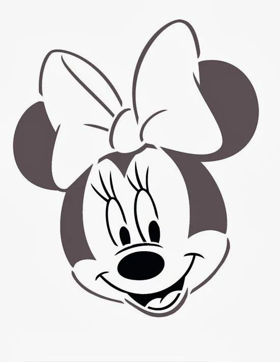 Moldes de la cara de Minnie Mouse. - Ideas y material gratis para ...