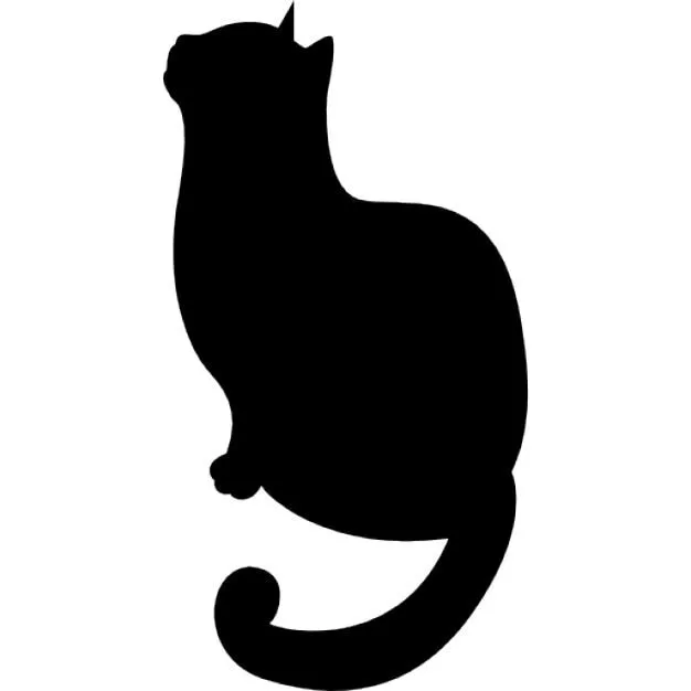 La silueta del gato negro | Descargar Iconos gratis