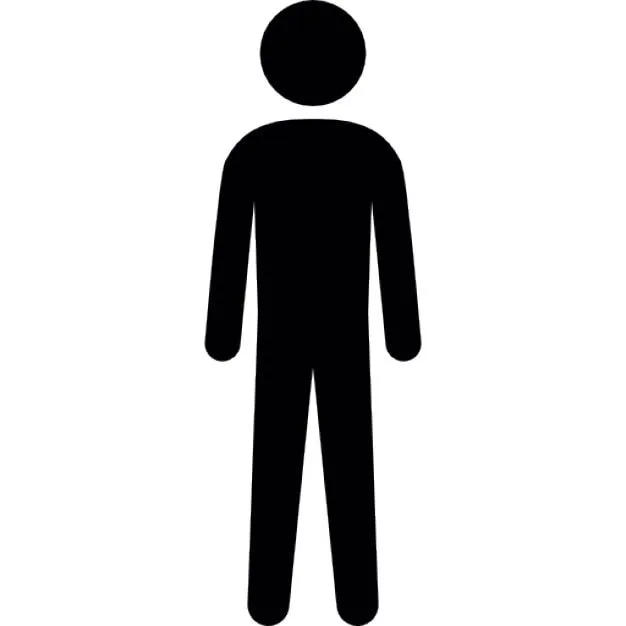 Silueta humana de altura | Descargar Iconos gratis