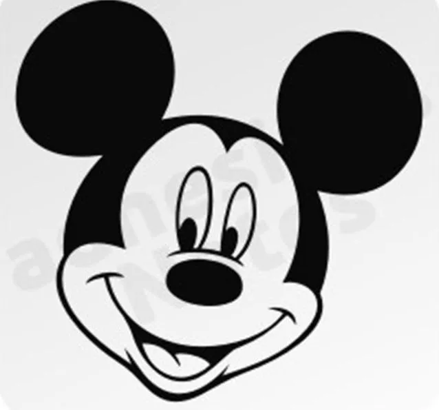 Silueta de Mickey Mouse para imprimir - Imagui