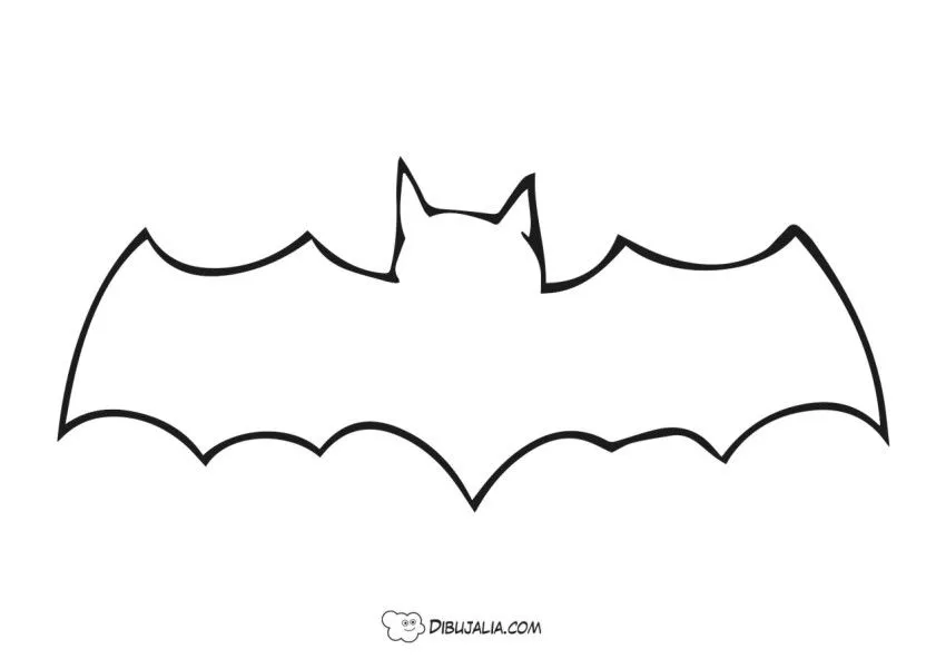 Silueta de un murciélago - Dibujo #2268 - Dibujalia - Dibujos para Colorear  y Recursos Educativos