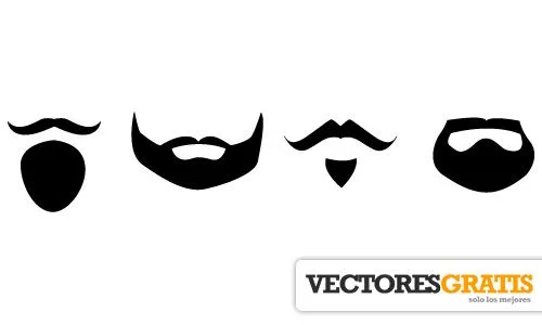 Siluetas de Bigotes en Vector | Vectores Gratis Siluetas de Bigotes en Vector | Vectores Gratis