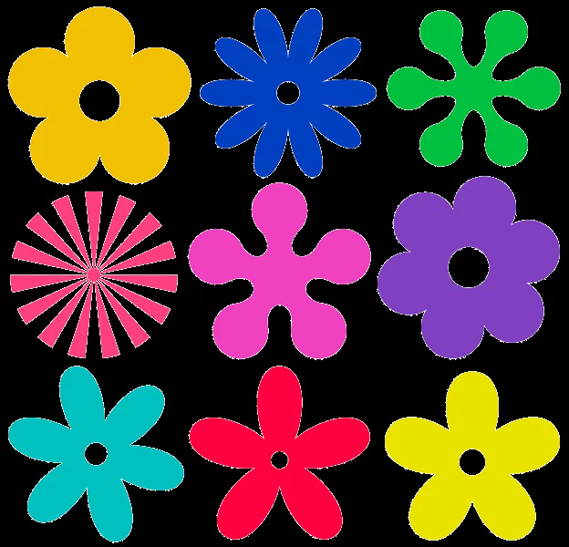 Fieltrolocuras: Plantillas de flores para hacer en fieltro.