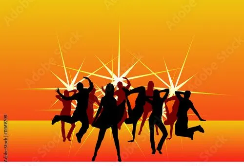 Siluetas de gente bailando de genialbaron, imagen libre de ... Siluetas de gente bailando de genialbaron, imagen libre de ...