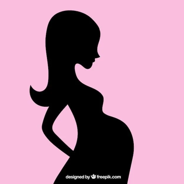 siluetas de mujeres embarazadas | Descargar Vectores gratis