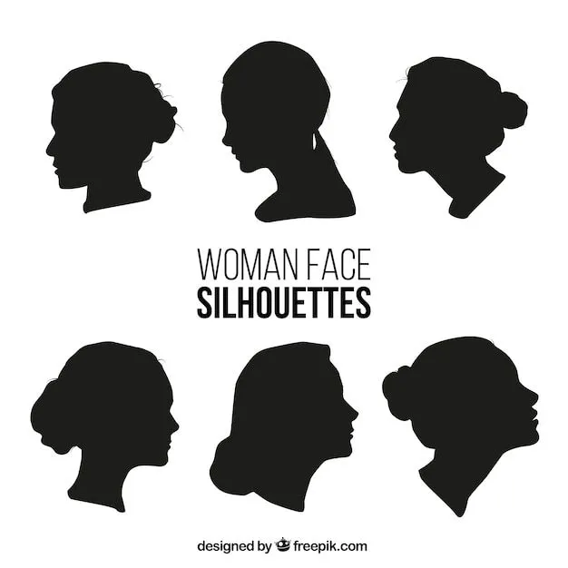Siluetas De Rostros De Mujeres | Fotos y Vectores gratis
