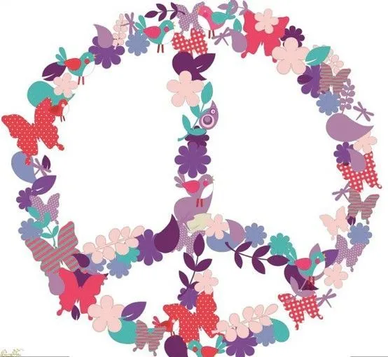 simbolo de la paz violeta | Flores,Símbolos y Corazones | Pinterest
