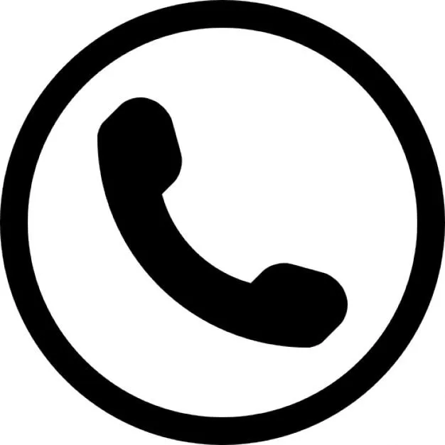 Símbolo de un teléfono auricular en un círculo | Descargar Iconos ...