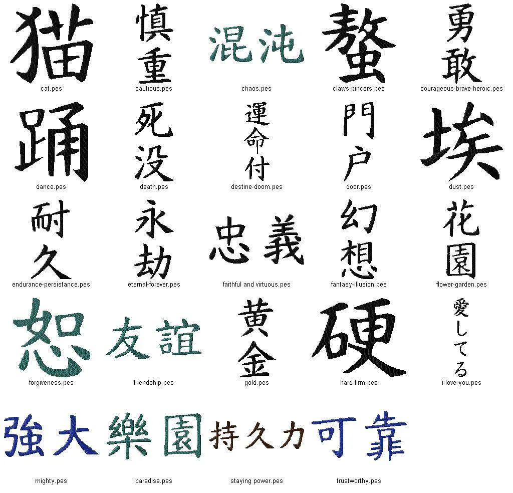 Simbolos japoneses y su significado - Imagui