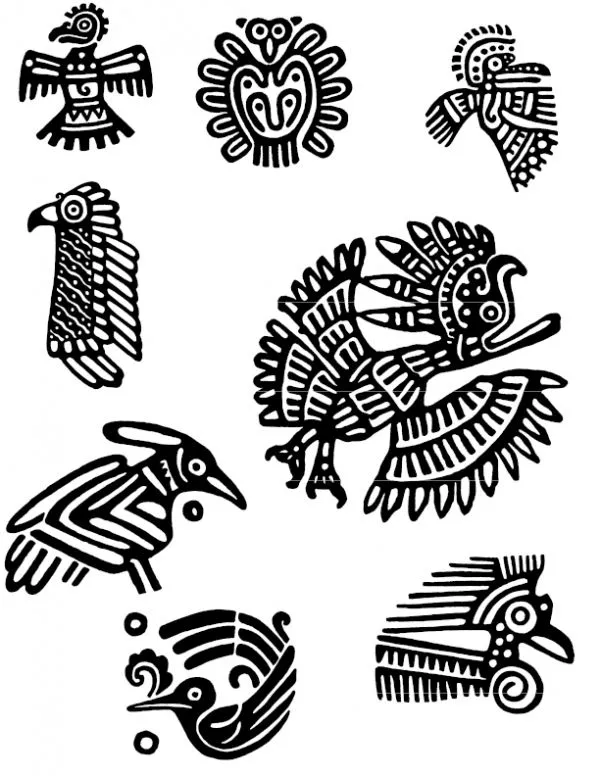 Dibujos de simbolos maya - Imagui
